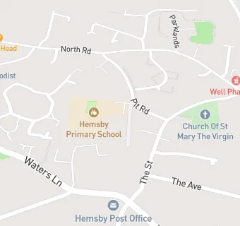 map for Hemsby Primary School