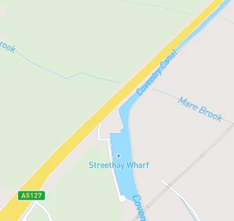 map for Streethay Wharf