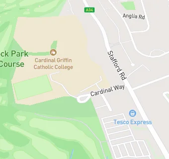 map for Cardinal Griffin Catholic College