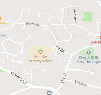 map for Hemsby Primary School