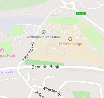 map for Telford College