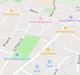 map for Syston Working Mens Club