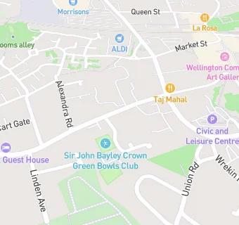 map for Sir John Bayley Club