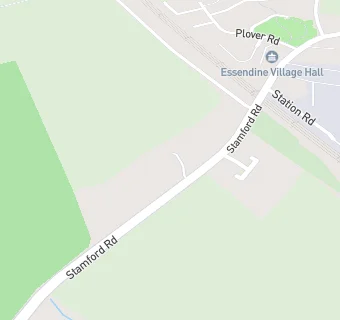 map for Essendine Village Hall