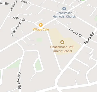 map for Chadsmoor Junior School