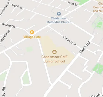 map for Chadsmoor CofE (VC) Junior School