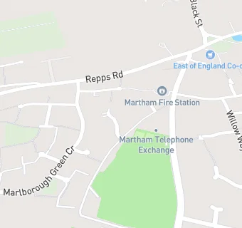 map for Martham Sports and Social Club