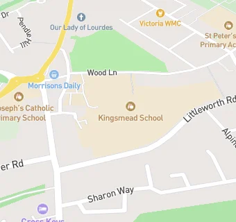 map for Kingsmead School