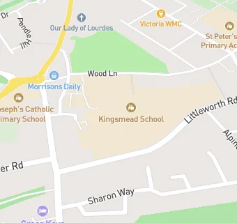 map for Kingsmead School