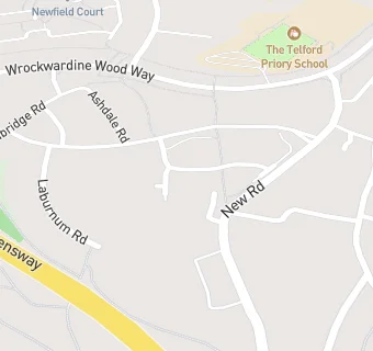 map for Wrockwardine Wood Arts Academy