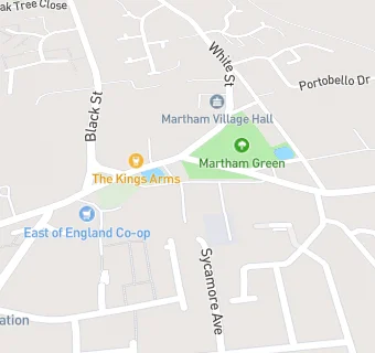 map for Martham East of England Co-Op