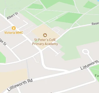 map for St. Peter's Primary CE School