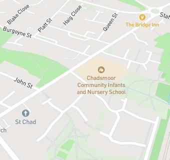 map for Chadsmoor Community Infants & Nursery School