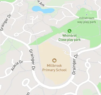 map for Millbrook Primary School