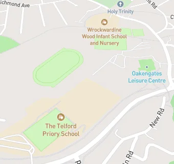 map for The Telford Priory School