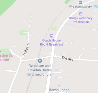 map for Pollyannas At Wroxham Masonic Club