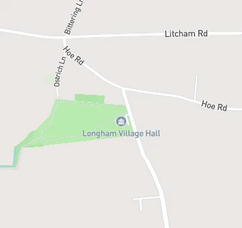 map for Longham Village Hall