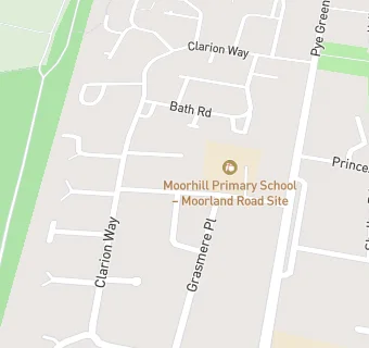 map for Moorland Infant School