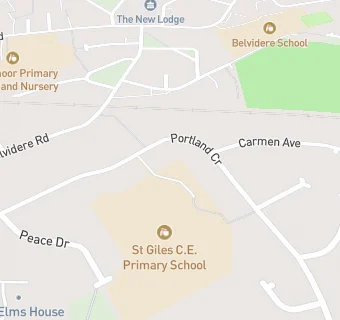 map for St Giles CofE Primary School