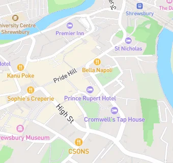 map for Prince Rupert Hotel