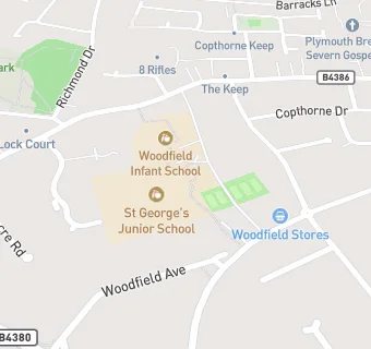 map for St George's Junior School