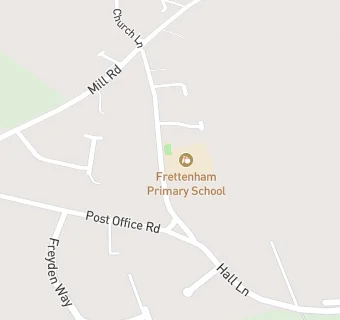 map for Frettenham Primary School