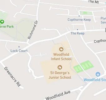 map for Woodfield Infant School