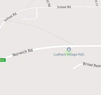 map for Ludham Village Hall