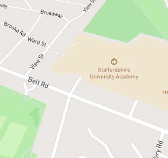 map for Staffordshire University Academy