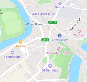 map for The Shrewsbury Coffeehouse