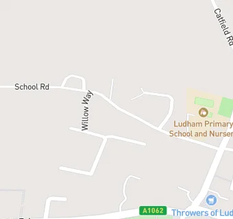 map for Ludham CP School