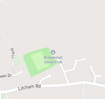 map for Gressenhall Social Club