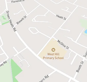 map for West Hill Junior School