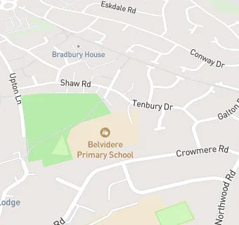 map for Belvidere Primary School