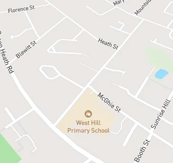 map for West Hill Primary School