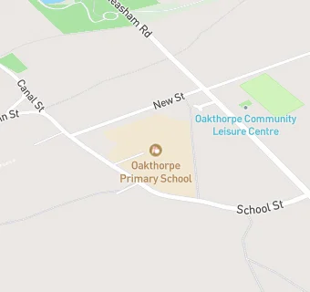 map for Oakthorpe Primary School