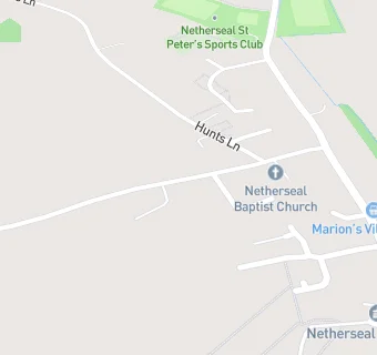 map for Netherseal Baptist Church