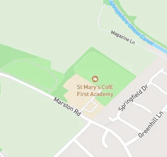 map for St Mary's CofE First Academy