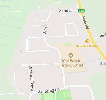 map for West Winch Primary School