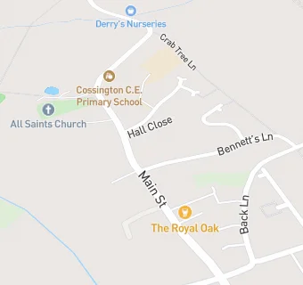 map for Cossington Church of England Primary School