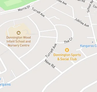 map for Donnington Community Sports And Social Club