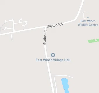 map for East Winch Village Hall