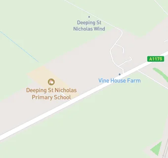 map for Deeping St Nicholas Primary School