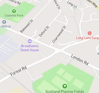 map for Broadlawns Guest House