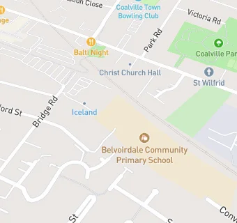 map for Belvoirdale Community Primary School