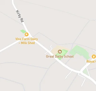 map for Cater Link - Great Dalby Primary School