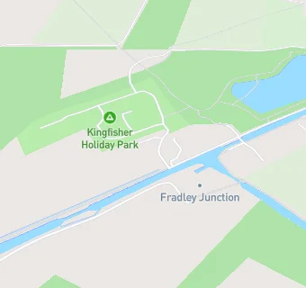 map for Canalside Cafe Fradley Ltd