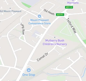 map for Mulberry Bush Day Nursery