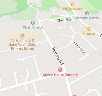 map for Christ Church & St Peters School