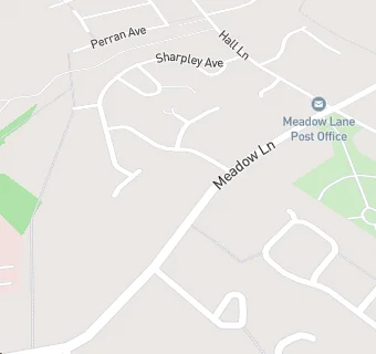 map for Meadow Lane Post Office